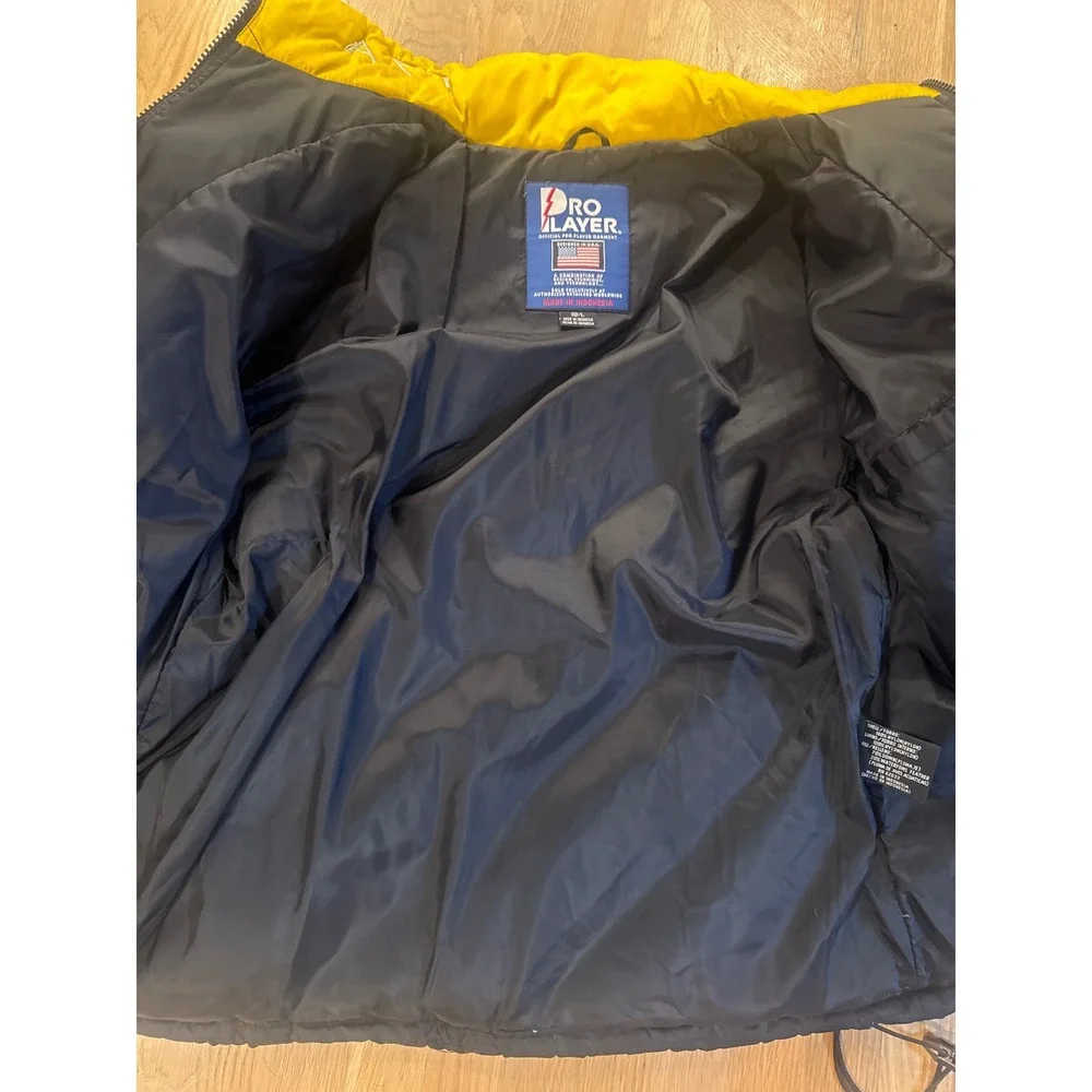 Pro Player Pittsburgh Steelers NFL Puffer Jacket Coat Size GD/L Black Yellow - Picture 7 of 8